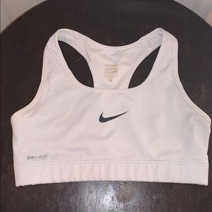 White nike pro top